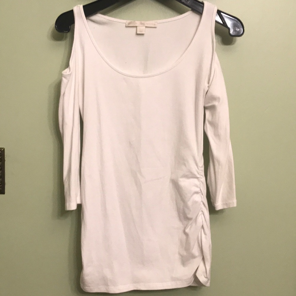 White long sleeve top